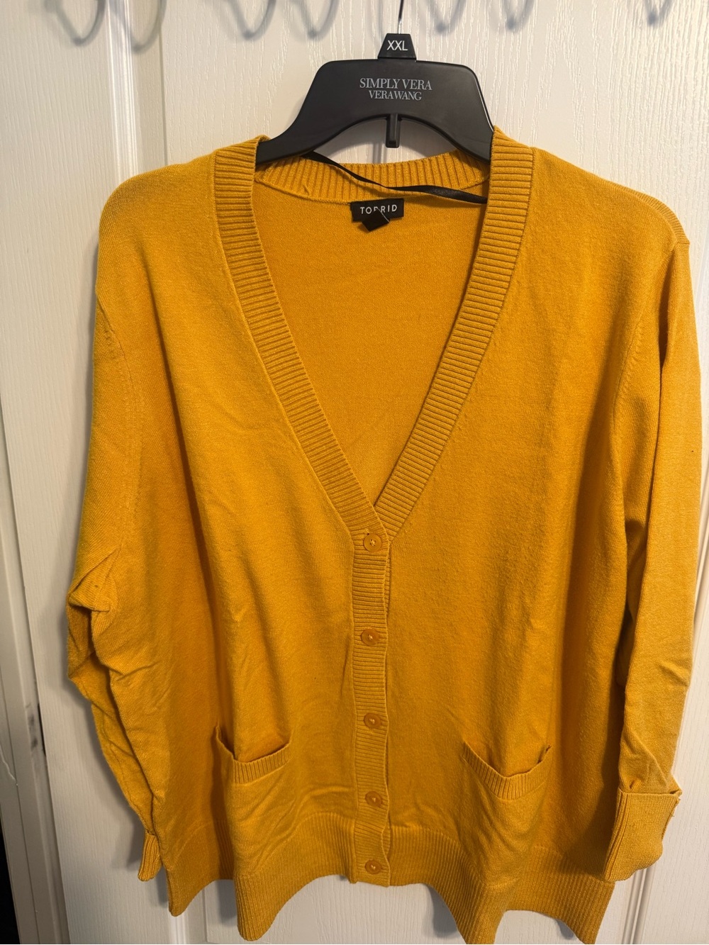 torrid Mustard Gold V-Neck Button Cardigan
